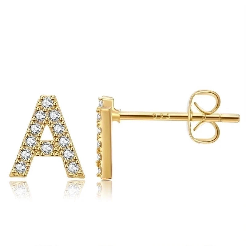 Letter earrings