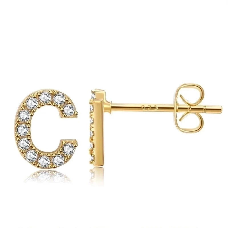 Letter earrings