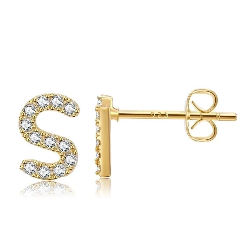 Letter earrings