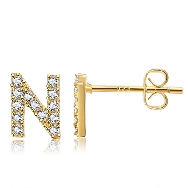 Letter earrings