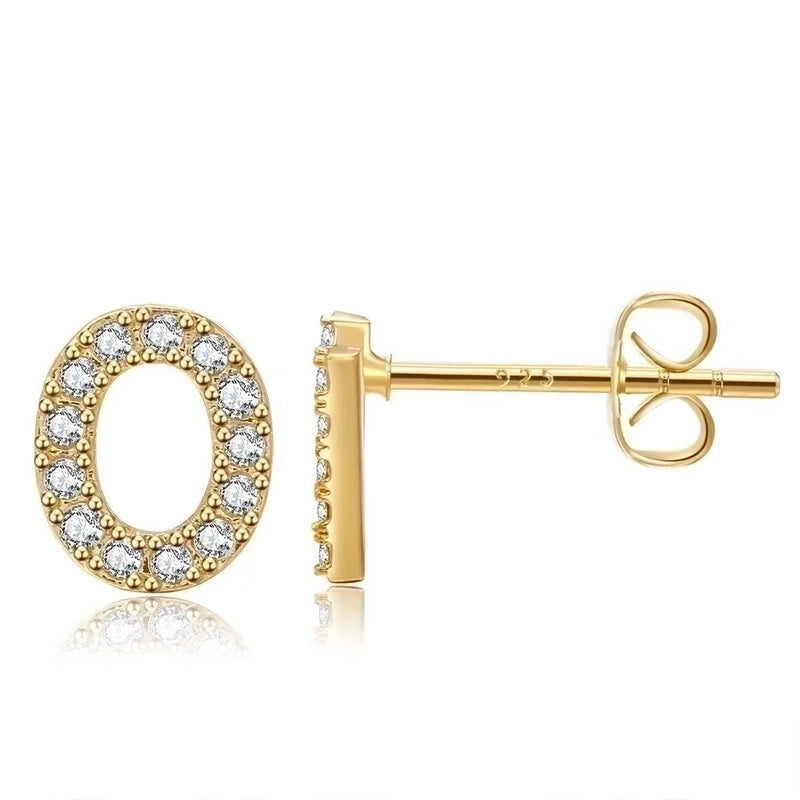 Letter earrings