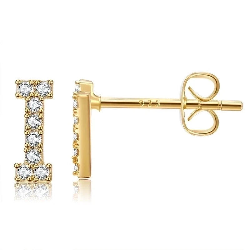 Letter earrings