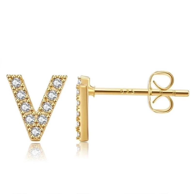 Letter earrings