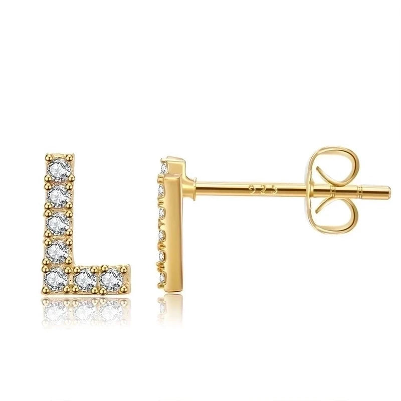 Letter earrings