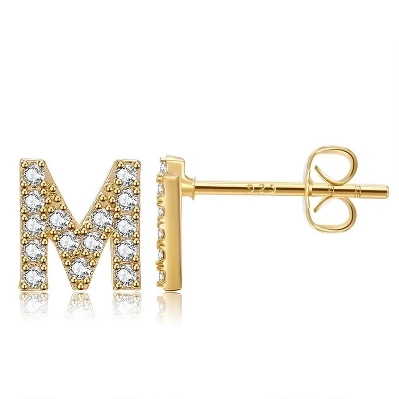 Letter earrings