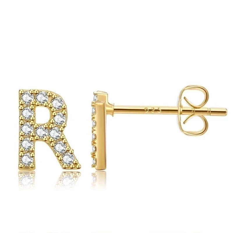 Letter earrings